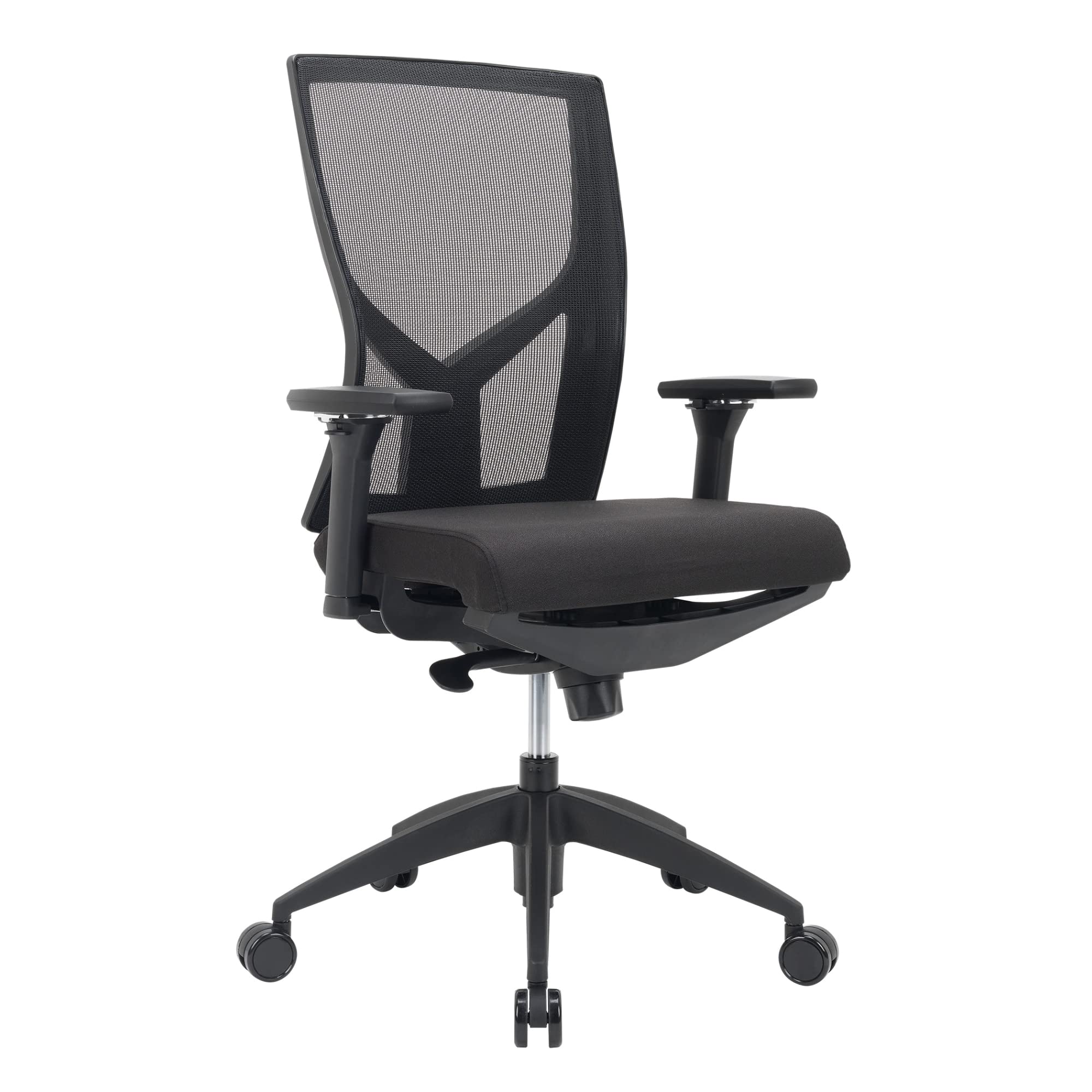 Workpro Oceanic Mesh/Fabric Ergonomic High-Back Executive Office Chair, Black, Bifma Compliant