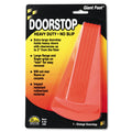 Master Caster 00965 Giant Foot Doorstop, No-Slip Rubber Wedge, 3-1/2W X 6-3/4D X 2H, Safety Orange