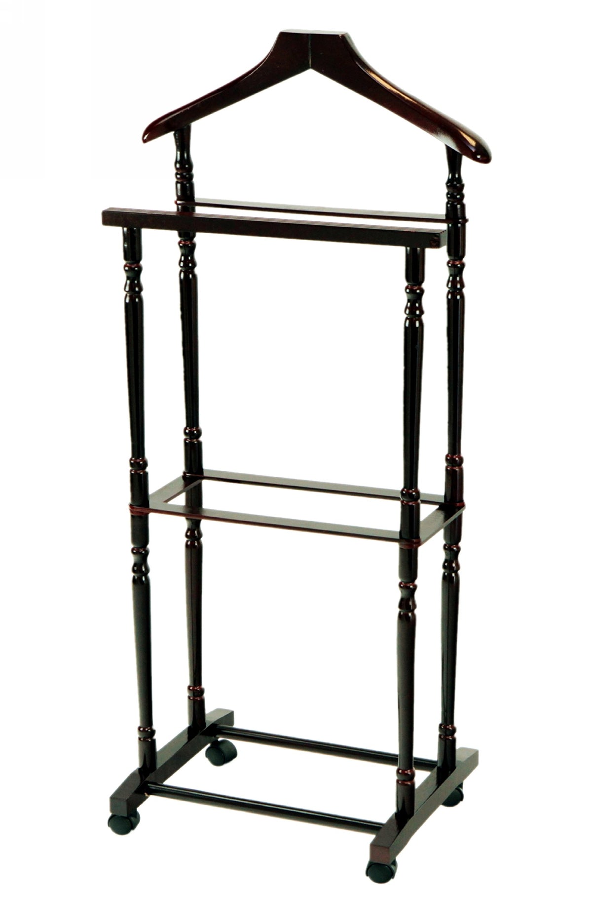 Frenchi Furniture Coat Rack, Mahogany