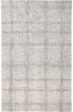 HomeRoots 512181 8 x 10 ft. Ivory & Gray Wool Plaid Hand Tufted Handmade Stain Resistant Rectangle Area Rug