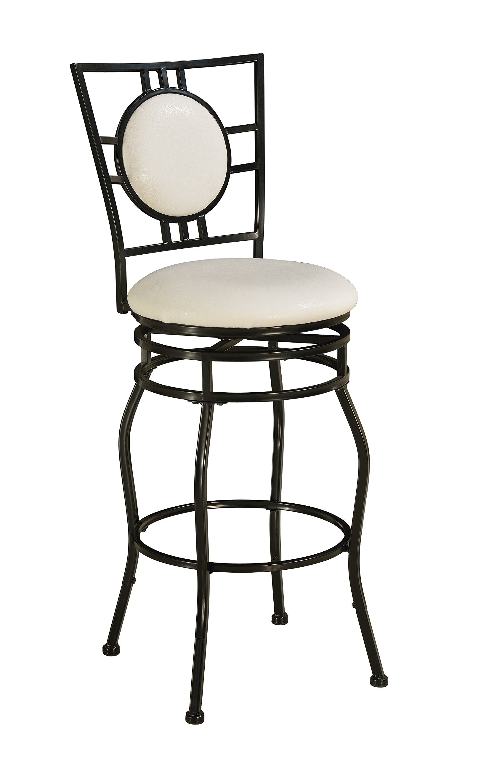 Linon Townsend Swivel Stool with Adjustable Leg Height