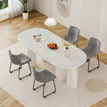 Aowos Dining Chairs Set Of 4, 18 Inch Modern Armless Dining Chair With Back, Faux Leather Kitchen Dining Room Chair With Metal L