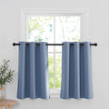 RYB HOME Short Blackout Curtain Tiers for RV, Thermal Insulated Curtains Short Blind for Kitchen/Living Room Energy Efficient, 4