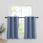 RYB HOME Short Blackout Curtain Tiers for RV, Thermal Insulated Curtains Short Blind for Kitchen/Living Room Energy Efficient, 4