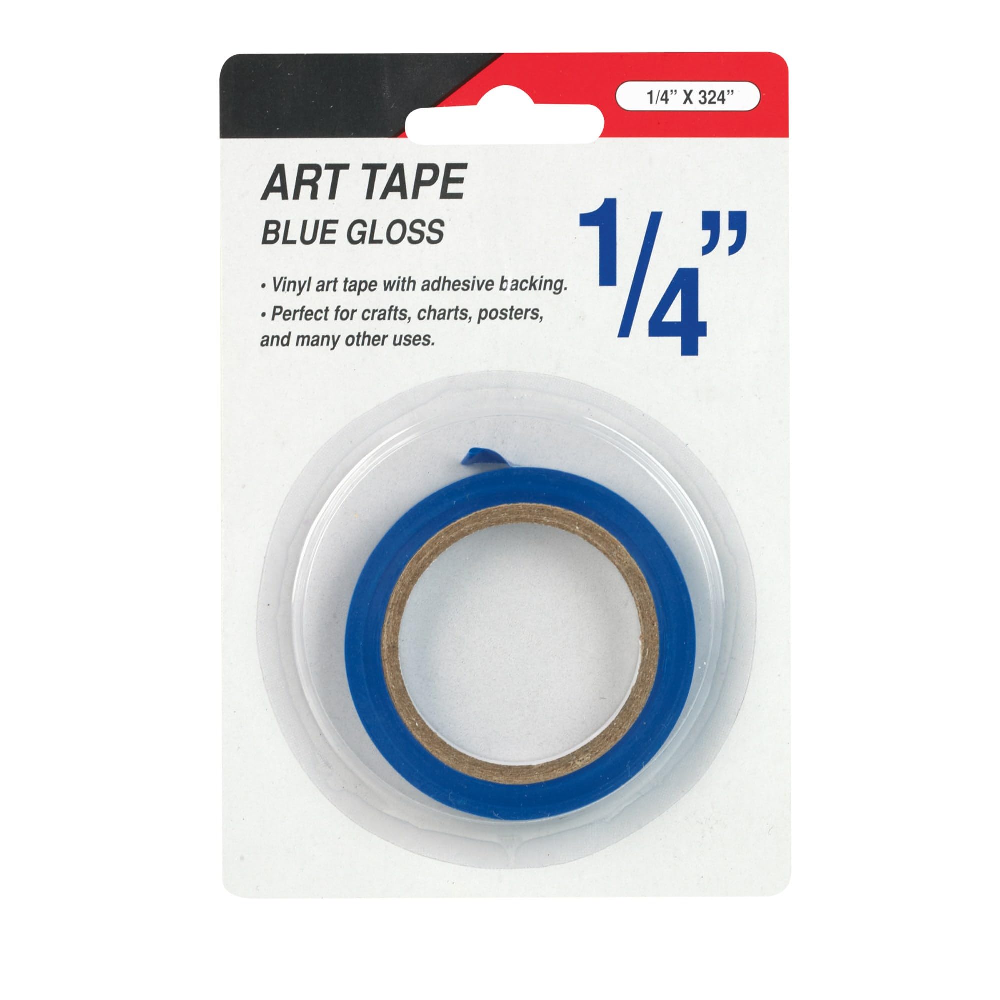Coscoproducts Cosco Art And Drafting Tape, Blue Gloss, 1/4' X 324' (098076)