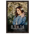 wallsthatspeak 8.5x14 Espresso Brown Picture Frame for Puzzles Posters Photos or Artwork