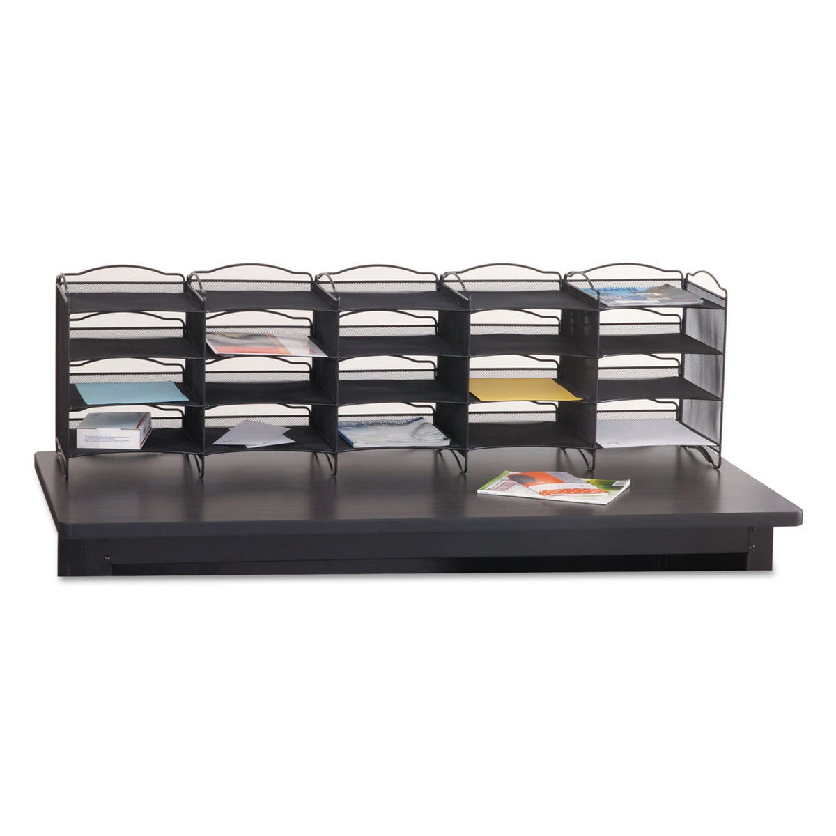 Safco Products Literature Organizer Desktop Shelf (7770BL)