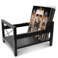 ArtisanHQ Vinyl Record Holder, All Metal Vinyl Record Box Crate, Vinyl Record Album Case Storage, Holds up to 60 - 80 LP Records