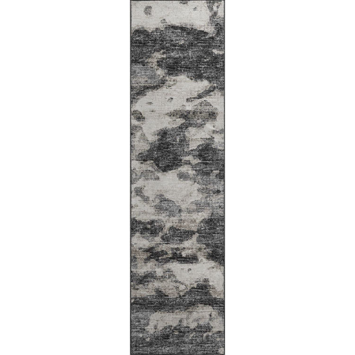 Camberly Cm6 Black Casual Rug Runner 2' 3&quot; X 7 ' 6&quot;