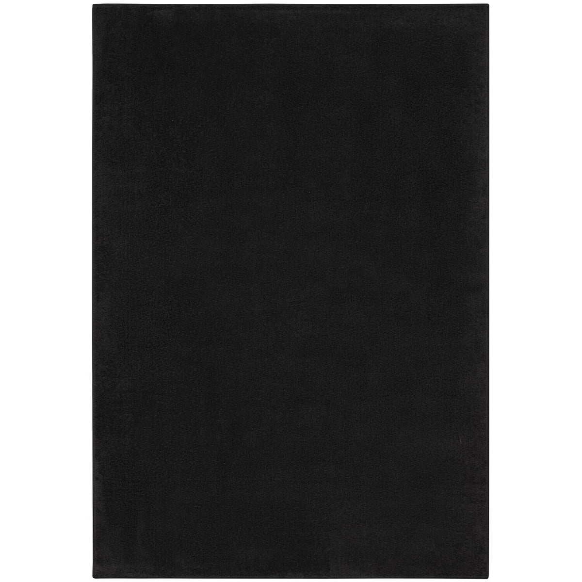 Nourison Essentials Indoor/Outdoor Black 5' X 8' Area Rug, Easy Cleaning, Non Shedding, Bed Room, Living Room, Dining Room, Kitc