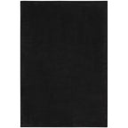 Nourison Essentials Indoor/Outdoor Black 5' X 7' Area Rug, Easy -Cleaning, Non Shedding, Bed Room, Living Room, Dining Room, Backyard, Deck, Patio (5X7)