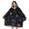 Fiosnow Sun And Moon Blanket Hoodies For Women And Men Adult Oversize Wearable Blanket Hoodies For Soft And Warm
