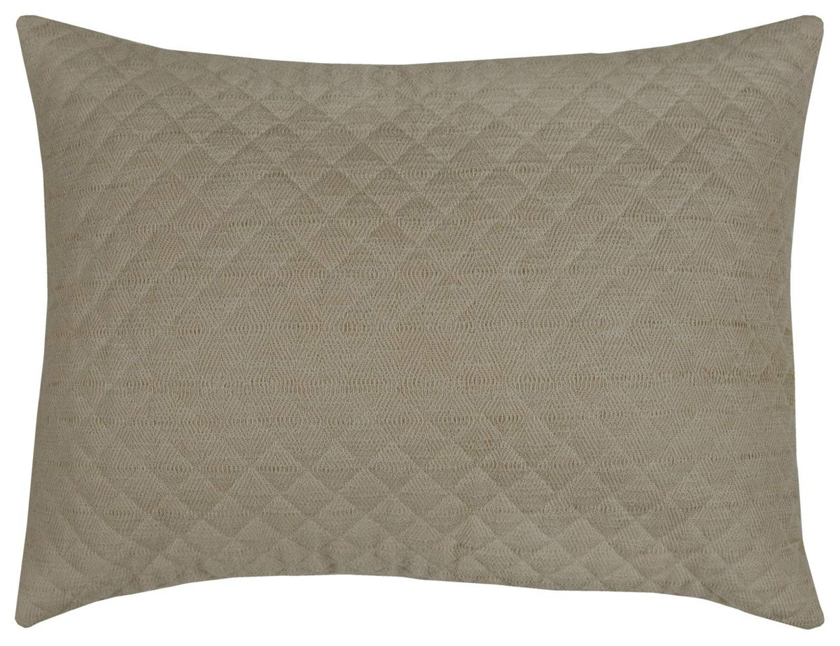 Rizzy Home Breeze On By Clouds Quilted Bedding Sham, Standard, Taupe