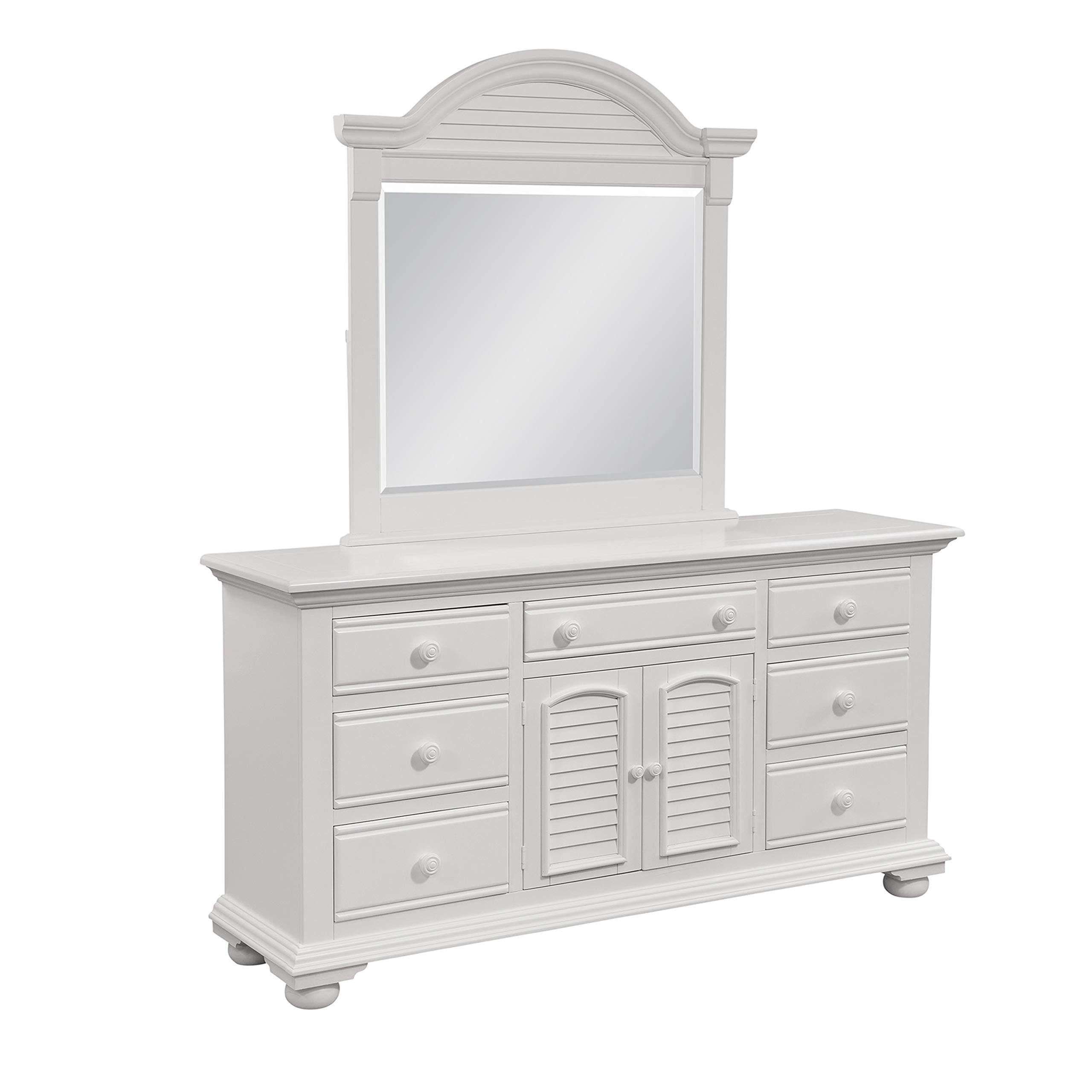 American Woodcrafters Cottage Traditions Triple Dresser with Mirror
