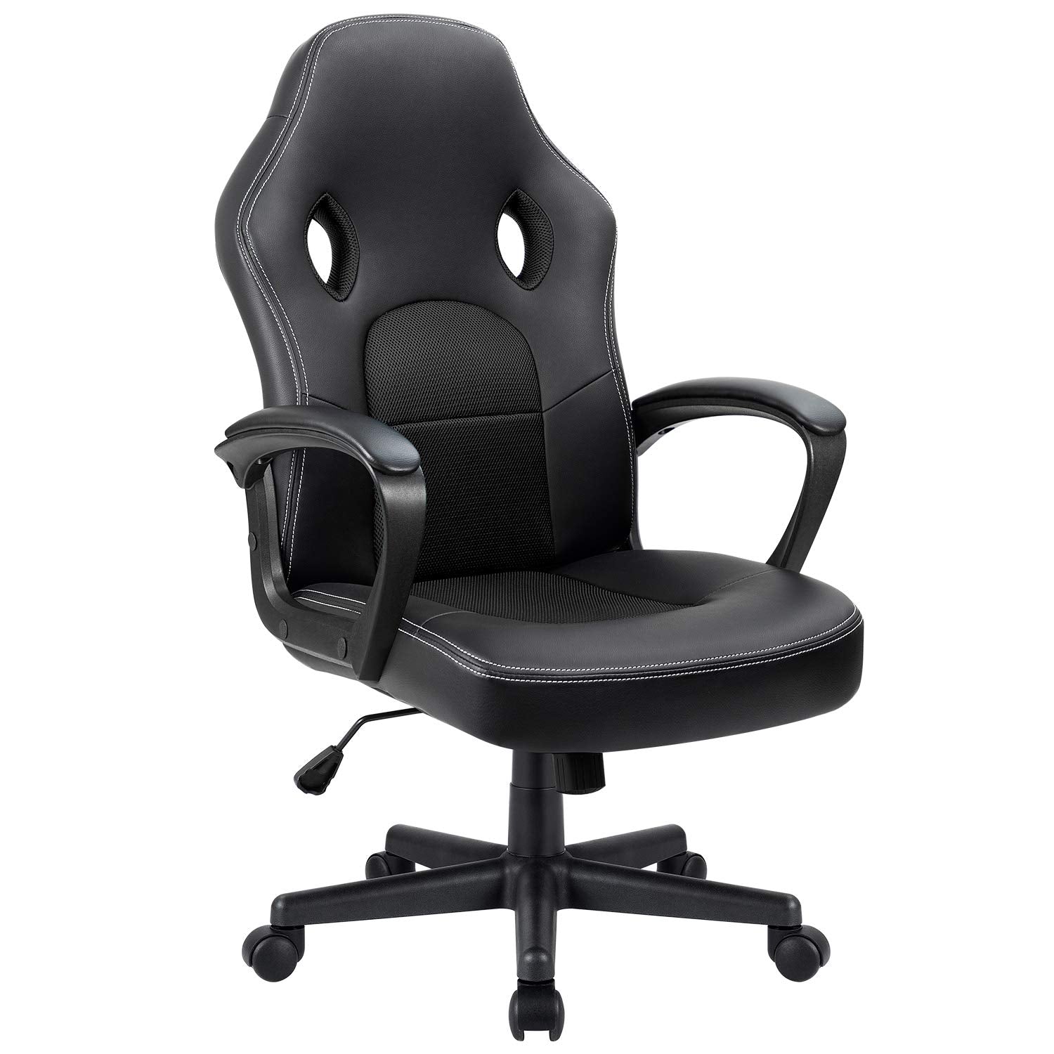 Furmax Gaming Chair Office Chair Leather Computer Desk Chair Racing Style Ergonomic Adjustable Swivel Task Chair With Lumbar Sup