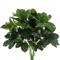 GTIDEA Artificial Shrubs Plants Fake Silk Schefflera Bushes Real Touch Faux Greenery Leaf Arrangements Indoor Outdoor Garden Off