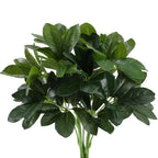 GTIDEA Artificial Shrubs Plants Fake Silk Schefflera Bushes Real Touch Faux Greenery Leaf Arrangements Indoor Outdoor Garden Off