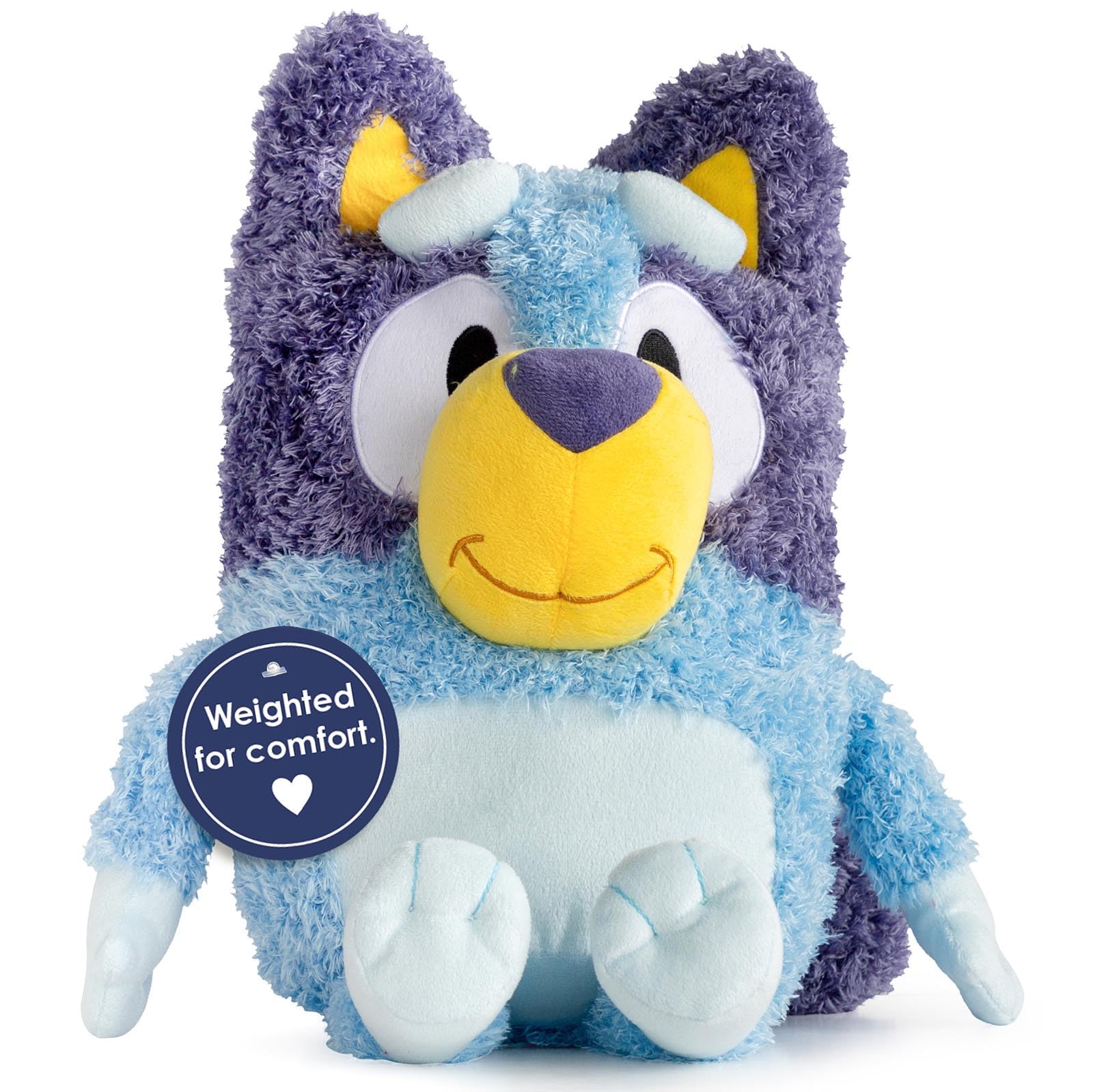 Weighted Bluey Fuzzy Plush Pillow Buddy - 2.5 Lbs Super Soft Stuffed Pillow - 17 Inches