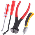 Tanstic 4Pcs Nail Puller And Staple Remover Tool Set Including 7' End Cutting Plier, Tack Pullers, Carpet Remover For Removing