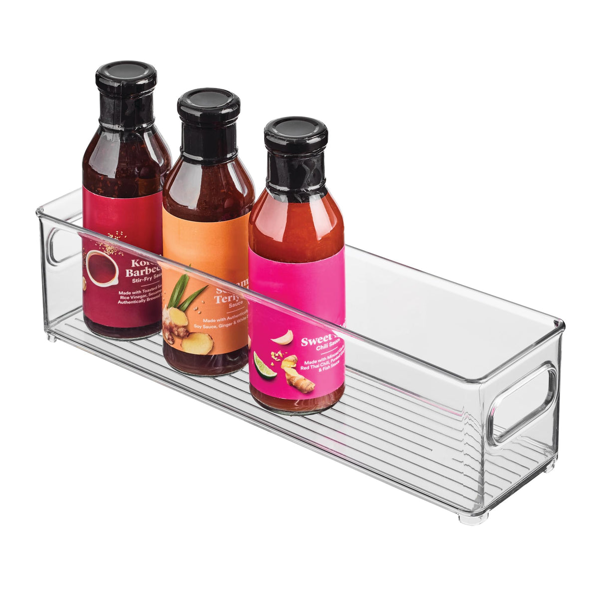 InterDesign Refrigerator and Freezer Storage Container  Deep Organizer Bin for Kitchen, Clear