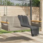 vidaXL Swing Chair Grey 109x62x40cm Resin Braided