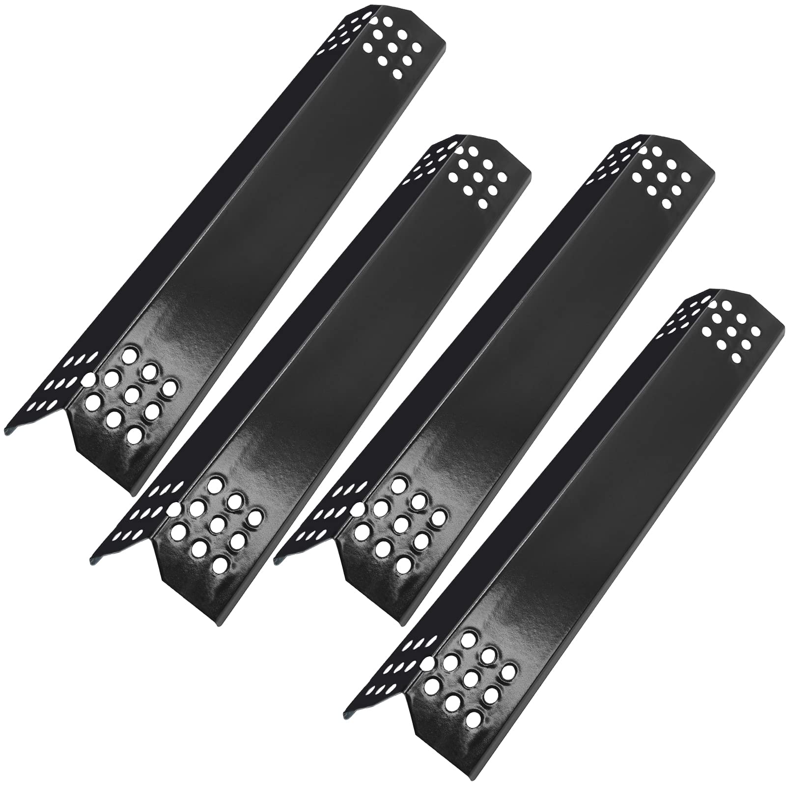 4 Pcs Flame Tamers For Grill Master Grillmaster 720-0697, Nexgrill 720-0783E, 720-0830H Replacement Parts, Porcelain Steel Grill