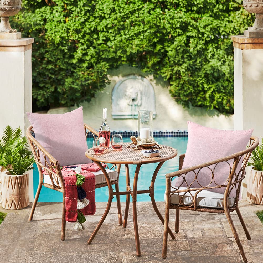 Otostar Outdoor Waterproof Throw Pillow Covers Garden Decorative Cushion Case Pillow Covers Square Outdoor Pillowcases Patio Pil