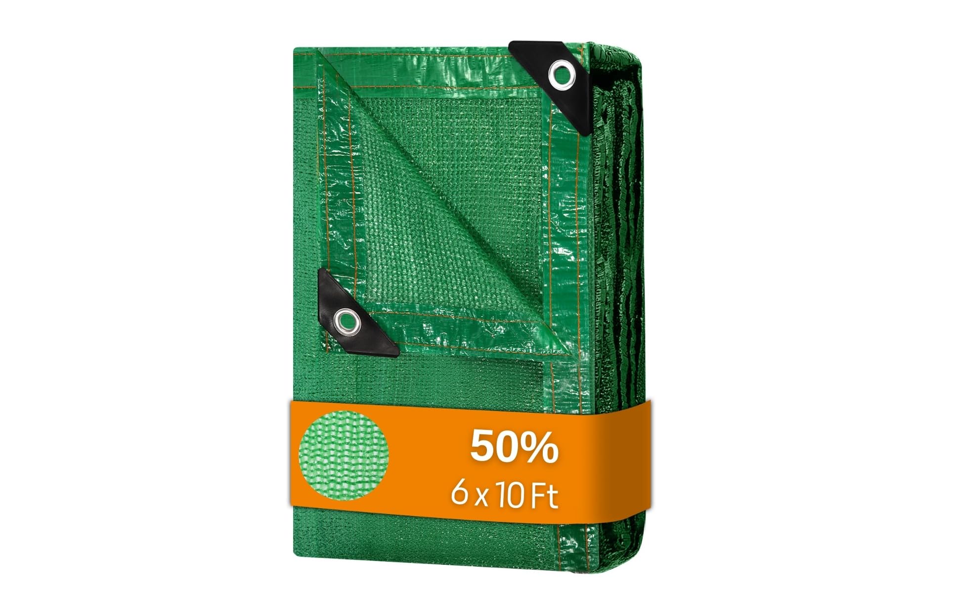 Begrit 50% 6X10 Ft Shade Cloth With Grommets Garden Sun Mesh Sunblock Uv Resistant Net For Garden Cover Flowers,Patio Plants,Chi