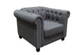 Best Master Furniture Venice Upholstered Chair, Charcoal
