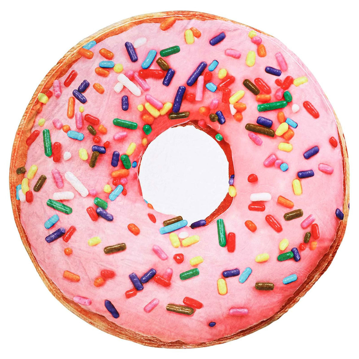 Excervent Realistic Pink Donut Blanket For Adults And Kids, 290 Gsm Funny Realistic Food Blanket For Kids, Novelty Super Soft Fl