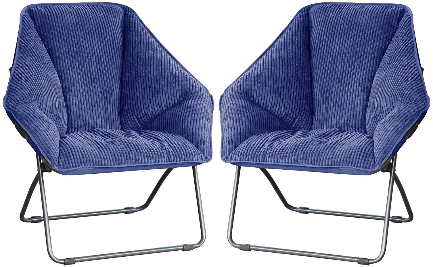 Zenithen Indoor Foldable Portable Plush Hexagon Folding Dish Chair, Perfect For Bedrooms, Dorm Rooms, And Living Rooms, Use For