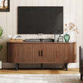 ONBRILL 55  TV Stand with Power Outlet for TVs up to 60 Inch, Entertainment Center with Storage and Adjustable Shelves, Modern M