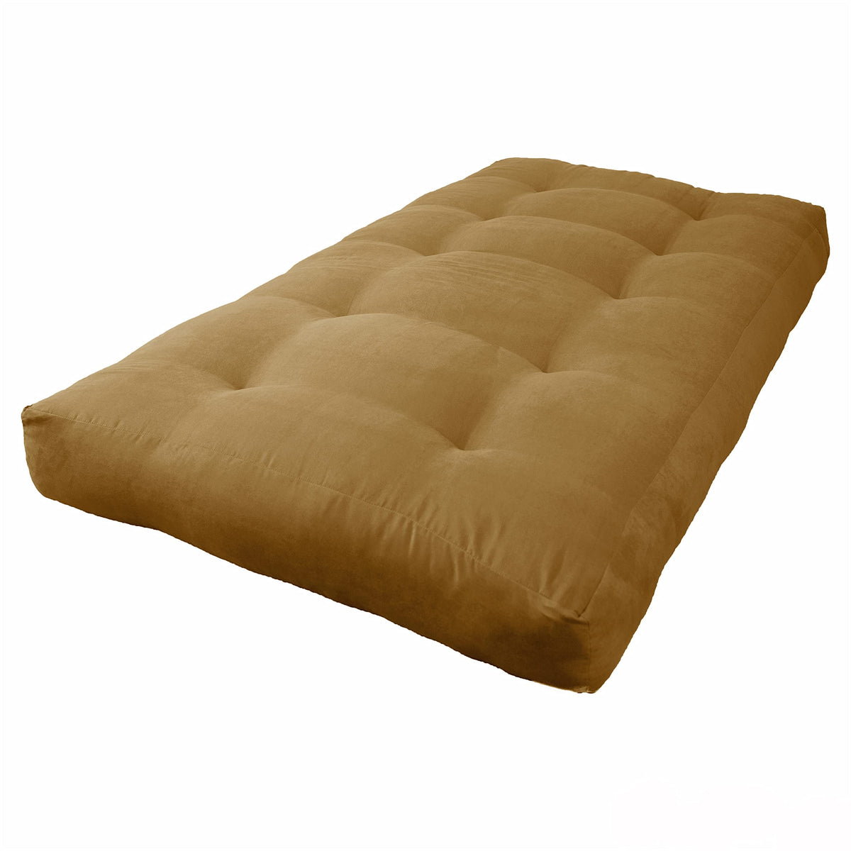 Blazing Needles Vitality 8&quot; Microsuede Futon Mattress, Twin, Camel