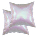 Poise3Ehome 18X18Inches Sequin Decorative Pillow Covers Satin Pillow Cases For Throw Pillow, Couch, Living Room, Christmas (Irid
