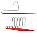 Mawa by Reston Lloyd Reverse Hook Trouser Series Non-Slip Space-Saving Clothes Hanger with Single Rod for Pants, Style KH/35U, S