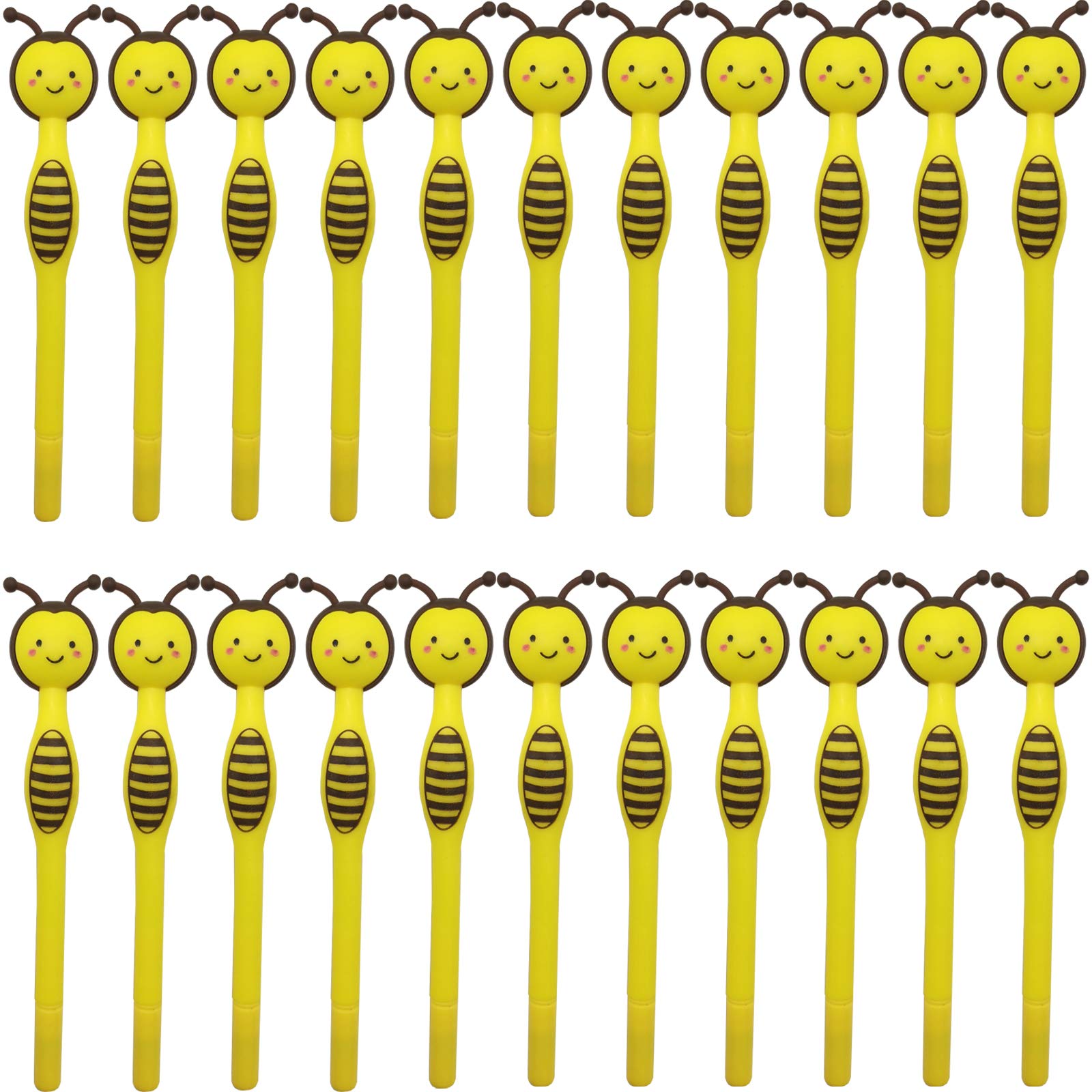 Tihood 22Pcs Cute Bees Gel Pens Gift For Child, Women, Coworkers, Hostess And Girlfriend, Great Party Supplies And School Suppli