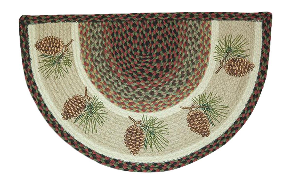Earth Rugs Rug, 18 by 29, Burgundy/Black/Sage