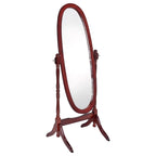 Coaster Home Furnishings Foyet Wood Adjustable Full Length Cheval Mirror Merlot
