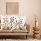 Onfaon Spring Decorations For Home - Spring Pillow Covers 18X18, Outdoor Pillow Covers Spring Farmhouse Throw Pillow Cover Garde