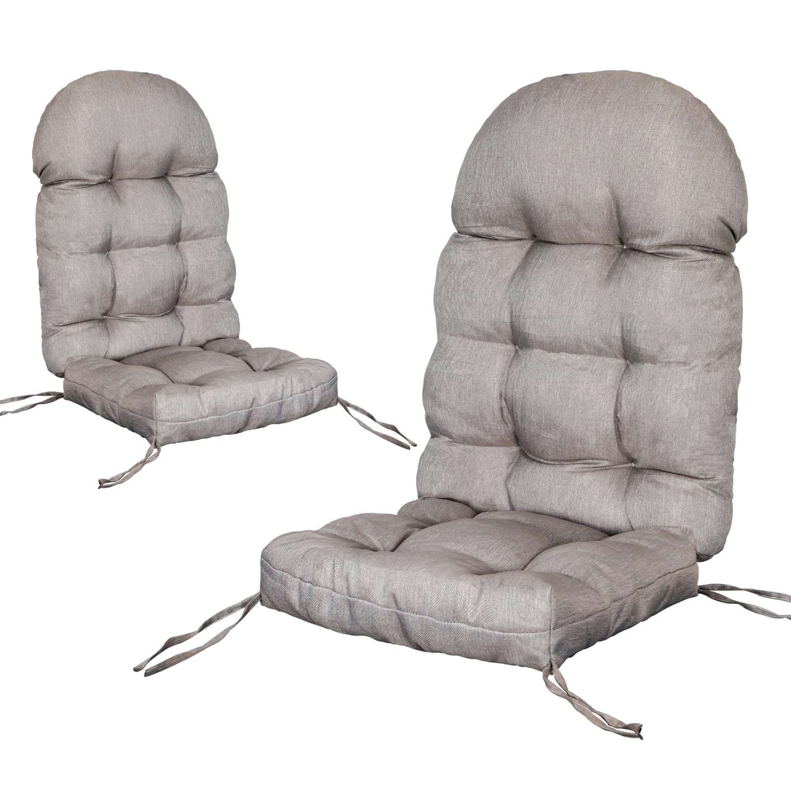 Mguio Adirondack Chair Cushion, Outdoor Rocking Chair Cushions Set Of 2, Water Resistant Glider Rocker Chairs Replacement Cushio