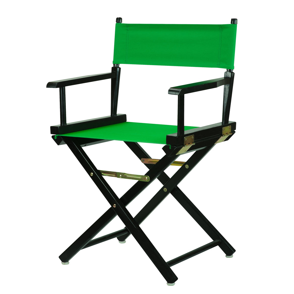 Casual Home Director'S Chair ,Black Frame/Green Canvas,18&quot; - Classic Height