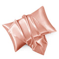 Hommxjf Rose Gold Satin Pillowcase Standard Set Of 2 With Envelope Closure