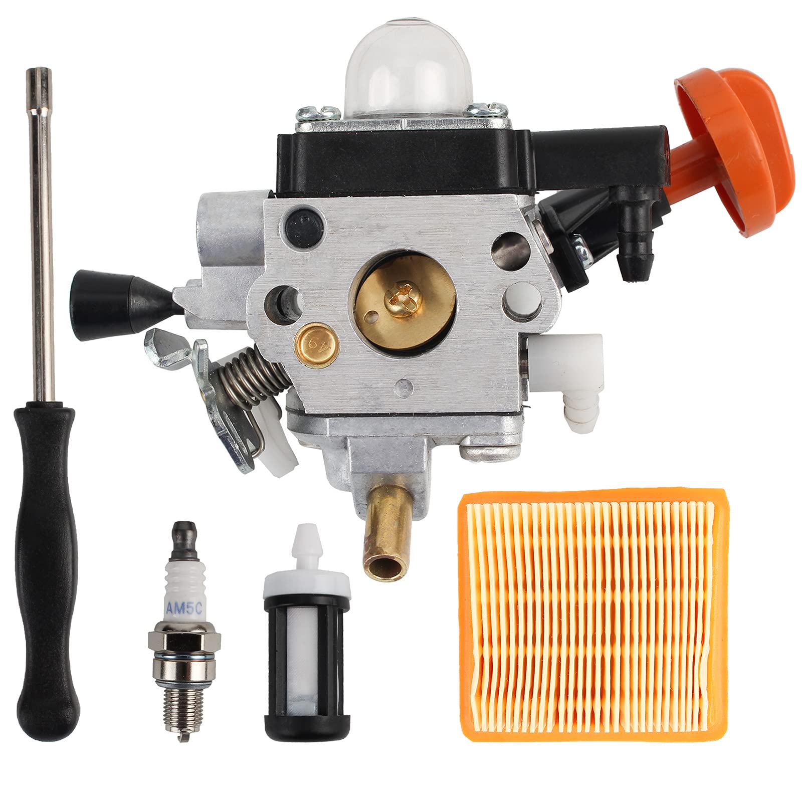 Autokay Carburetor Fits For Stihl Fs91 Fs111 4180 120 0615 Ht103 Fc91 Fc111 Km91R Km111R Ht102 Metal Assy With Air Filter