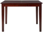 East West Furniture MLT-MAH-T Milan Dining Room Table - a Rectangle kitchen Table Top with Butterfly Leaf, 36x54 Inch, Mahogany