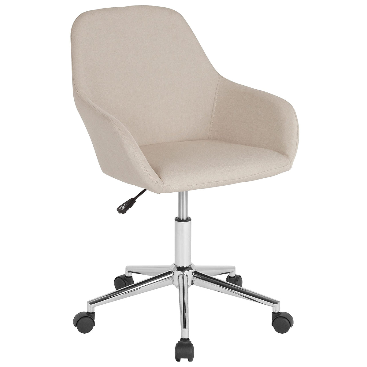 Flash Furniture Cortana Home And Office Mid-Back Chair In Beige Fabric