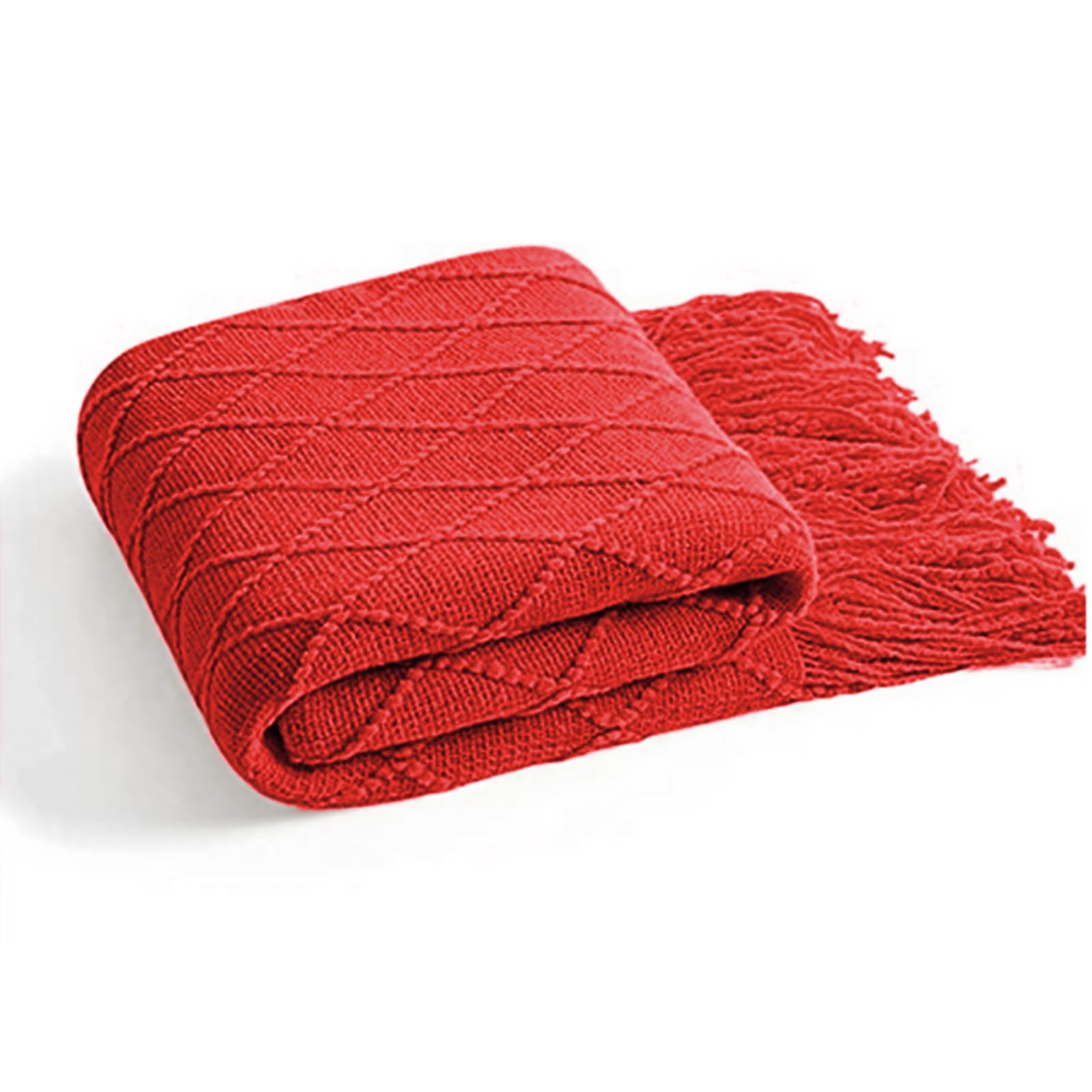 Inhand Christmasthrow Blankets For Couch, Gifts For Women Cozy Home Decor Knit Blanket, Red Lightweight Decorative Blankets And