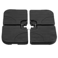 Healsmart 176Lb Capacity Heavy-Duty Cantilever Patio Square Stand-Fill With Sand Or Water, Black-Offset Umbrella Base