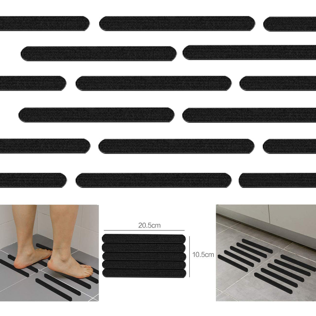 Anti Slip Strips, Safety Shower Treads Stickers - 24 Pcs, Bathtub Non Slip Stickers, Anti Skid Tape For Shower,Tub,Steps, Floor-