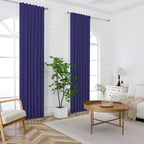 Joydeco Blackout Curtains For Bedroom 108 Inches Long,Back Tab/Rod Pocket 100% Blackout Living Room Drapes, Textured Thermal Ins