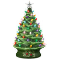 Best Choice Products 24in Extra Large Ceramic Christmas Tree, Pre-Lit Hand-Painted Tabletop XL Indoor Holiday Tree, 74 Multicolo